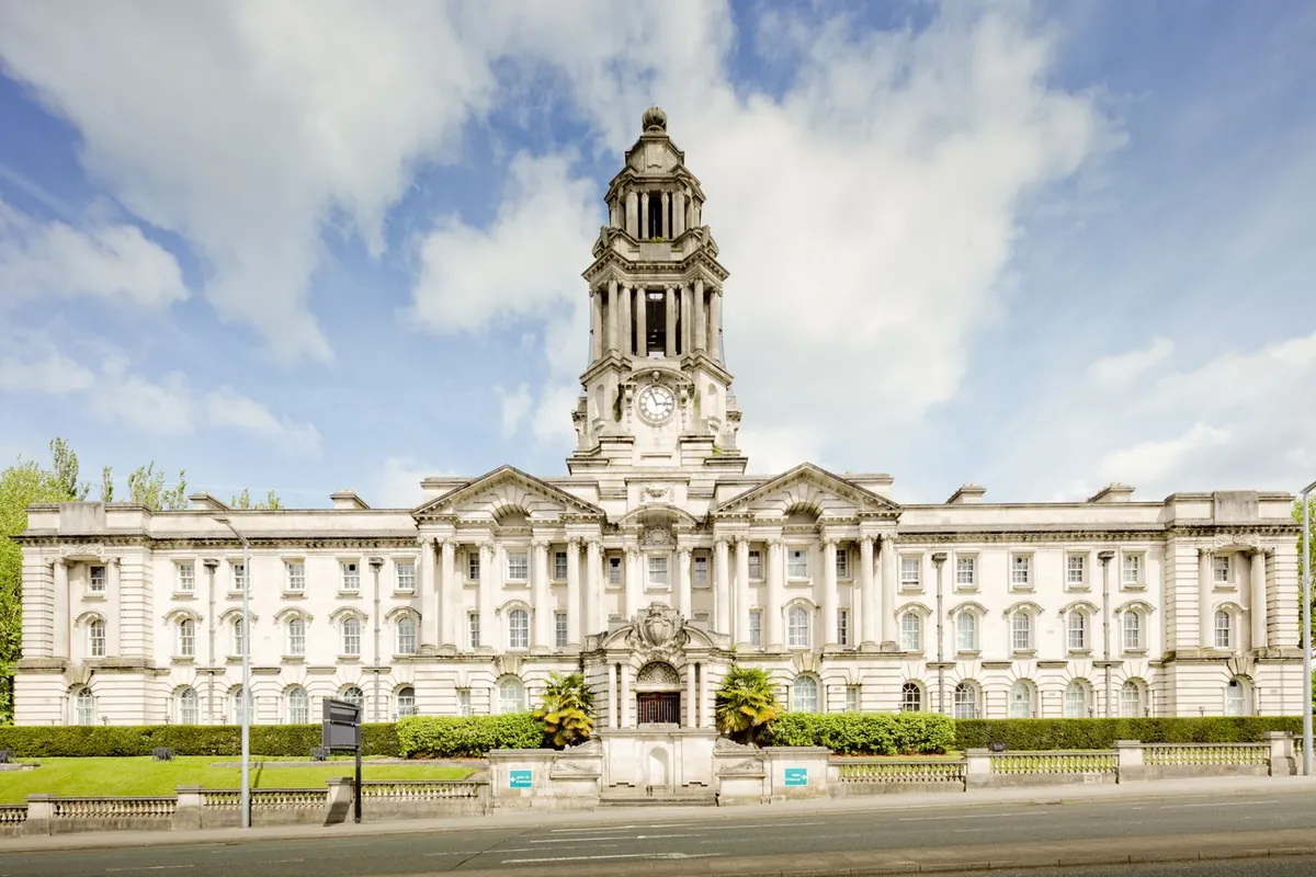 Stockport town hall, an English local authority building