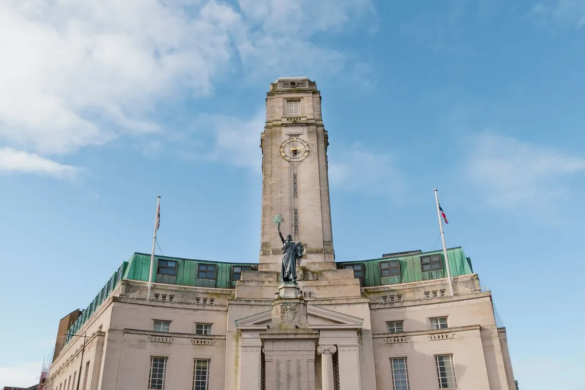 Luton town hall, a UK civic building